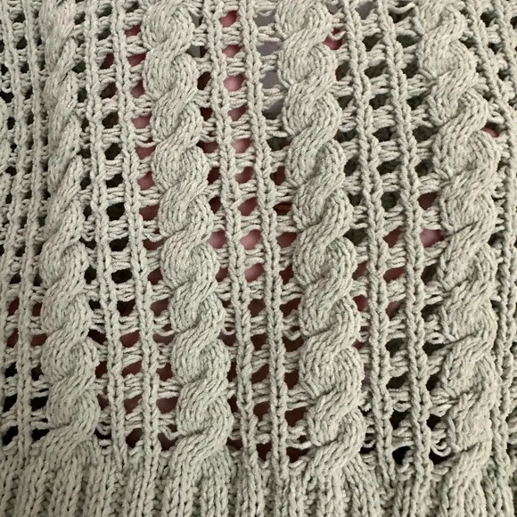 Zara Light Green Chenille Knit Mini Dress - Picture 9 of 9